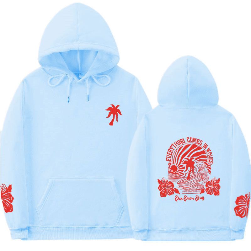 Felpa con cappuccio EVERYTHING COMESIN WAVES CHASING SUNS ETS_voghion.com