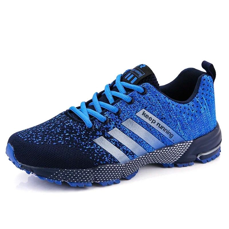 Scarpe da ginnastica da corsa in rete blu moda da uomo_voghion.com