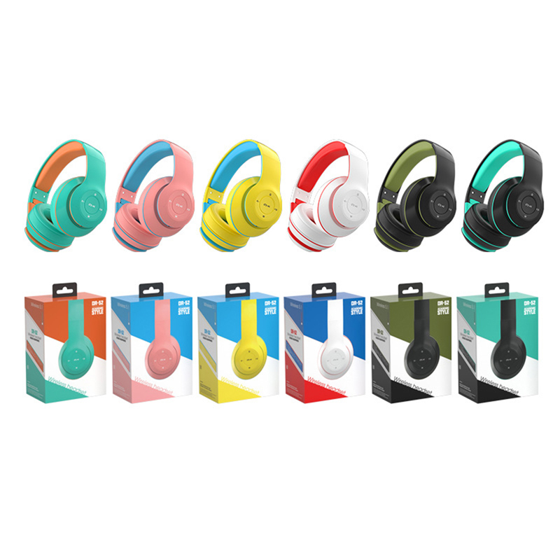 2023 Foldable Wireless Headsets Bluetooth Headphones Bass Stereo Earphone Mp3 Player With Mic Support TF Card AUX PC For_voghion.com
