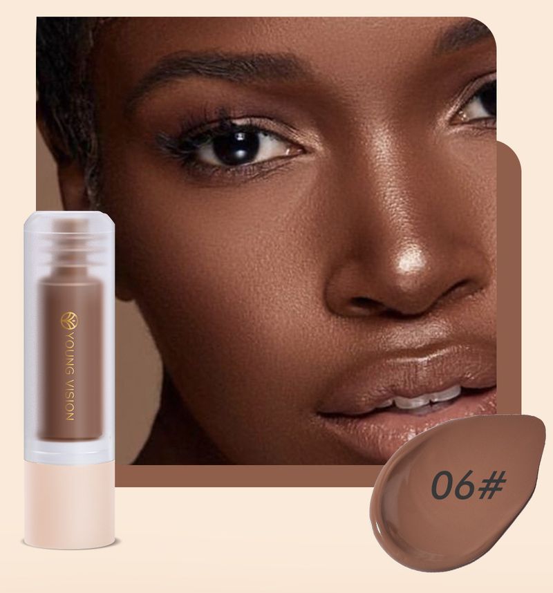 Face Foundation YOUNG VISION Bottom Press Liquid Foundation Removable Matte Not Easy To Remove Makeup Face Base Liquid_voghion.com