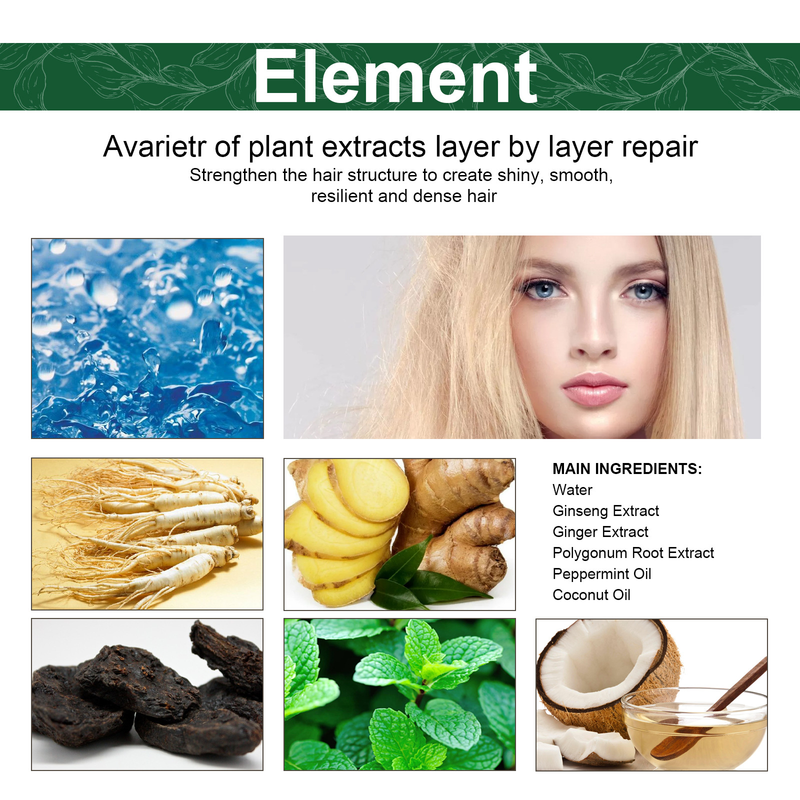 Olio OUHOE Essenziale Ammorbidente Cura Radice Densa Anti Caduta Forte Essenza per Capelli_voghion.com