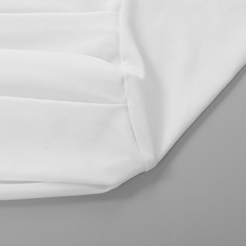 Καλοκαιρινό νέο μπλουζάκι Γυναικεία σέξι κοντομάνικα μπλουζάκια με κάθετο λαιμό με πτυχώσεις Crop Top Casual StreetwearSolid Basic T-shirts_voghion.com