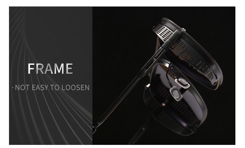 ActiveGo ActiveGo Personalized European And American New Style Double Bridge Metal Cut Edge INS Face Slimming Square Frame Trendy Unisex_voghion.com