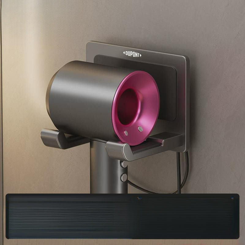 DuPont Badezimmer-Haartrocknerhalter ohne Bohren, zur Wandmontage, Leifen, multifunktionaler Kabel-Organizer_voghion.com
