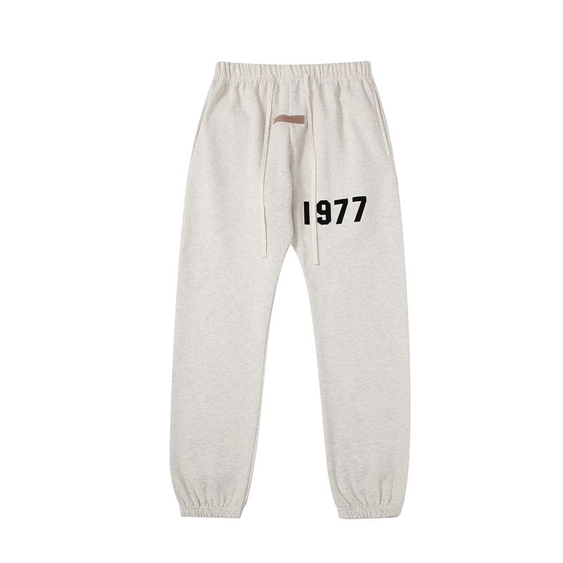 Calças de lã com logotipo da marca de roupas masculinas da moda, essenciais, F OG, calças masculinas e femininas_voghion.com