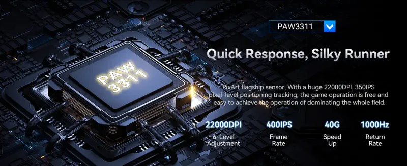 Neuer heißer Verkauf ATTACK SHARK X11 Gamer mit Ladestation PixArt PAW3311 Gaming Sensor, BT/2,4G Wireless Maus_voghion.com