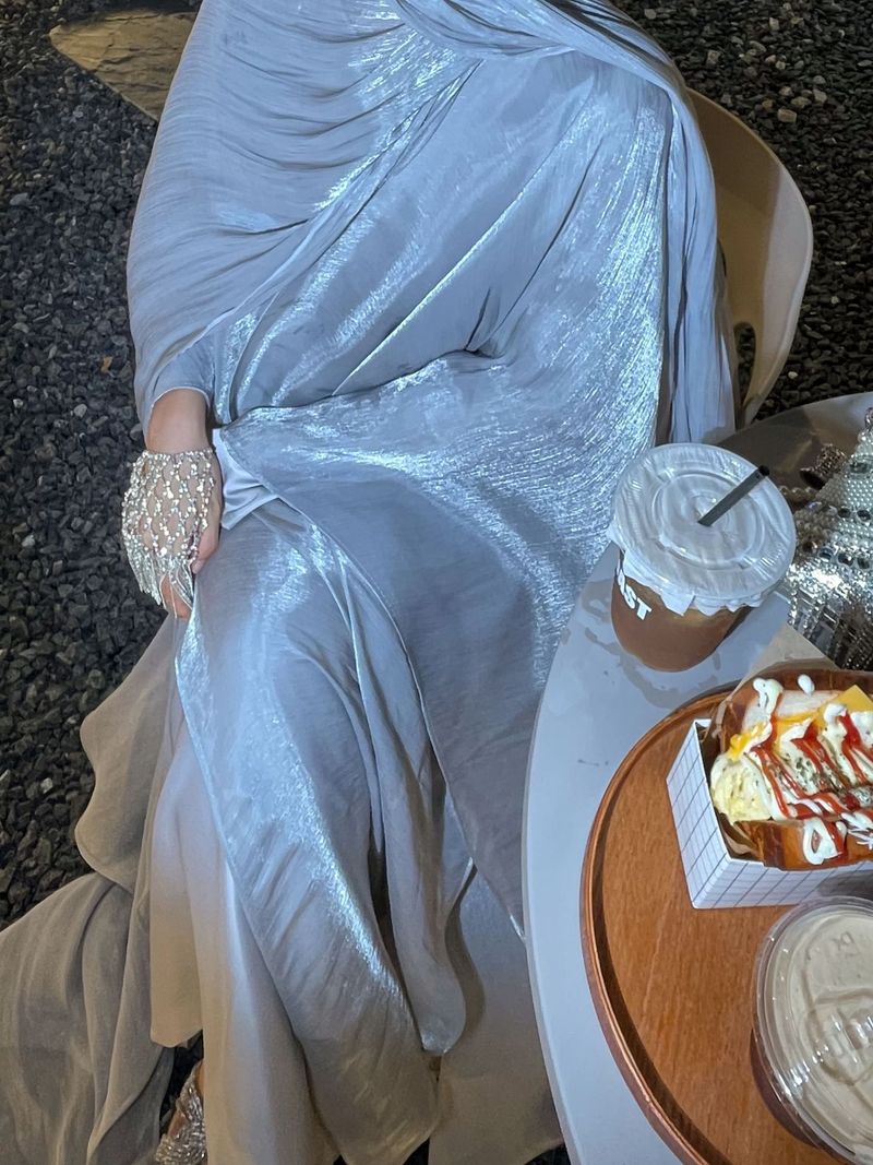 Women's Clothing Women's Muslim Suit Robe Abaya Solid Color Two Piece Ladies Dress_voghion.com