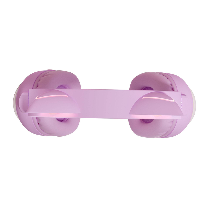 Novo fone de ouvido bluetooth com faixa de cabeça fofa, fone de ouvido bluetooth luminoso para jogos, aprendizado, jogos, crianças, sem fio, presente_voghion.com