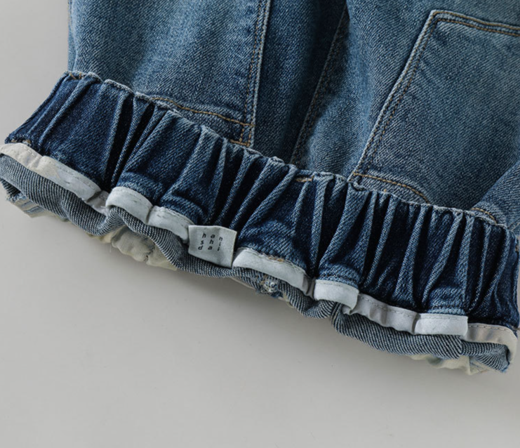 Dívčí kalhoty, jarní a podzimní oblečení pro střední a velké dětské ležérní široké kalhoty, dětské podzimní džíny_voghion.com