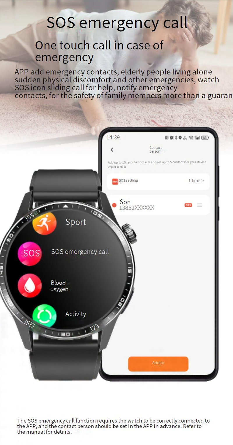 Smart Watche F60 Smart Watch Bluetooth-Anruf Rotes Licht Blutsauerstoff Blutdruck Herzfrequenzüberwachung Blutzucker Risikobewertung Armband_voghion.com