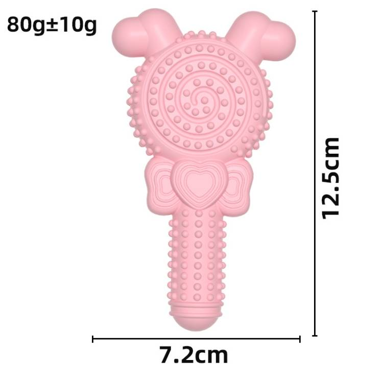 Lollipop Shape Dog Teething Stick Bite Resistant Pet Toys_voghion.com