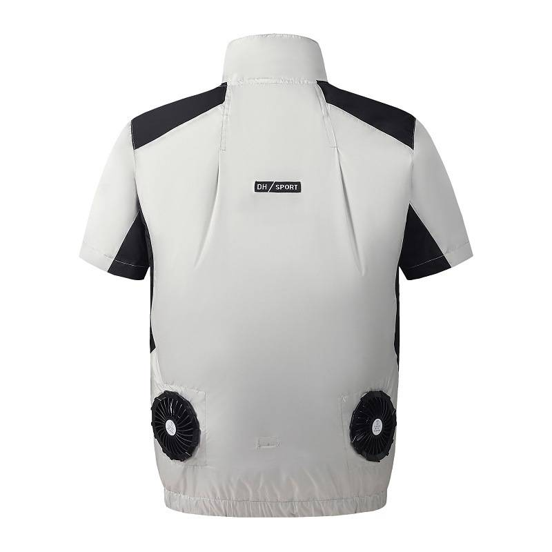 Kühlweste für Herren im Sommer mit eingebautem Ventilator, klimatisierte Kleidung, Camouflage-Arbeitskleidung für den Bau, Angelweste_voghion.com