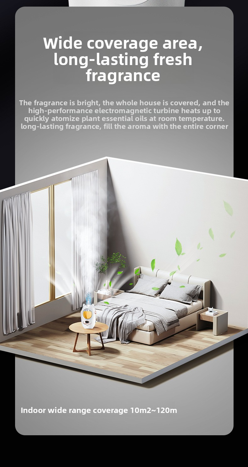 Auto-Spray Aroma Diffuser - Rechargeable Essential Oil Humidifier With Timer For Bedroom, Office (Pink/White, No Bottle Included)_voghion.com