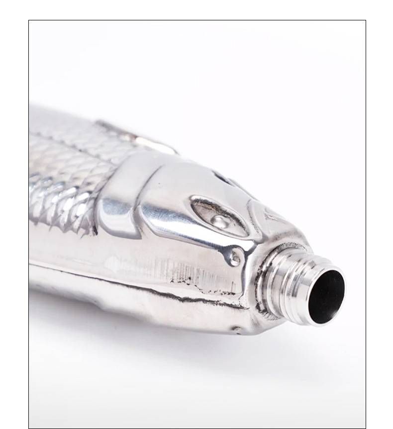 Weintopf aus Edelstahl 304 in Fischform, 5-Unzen-unregelmäßiges tragbares Weinset, Weintopf für Camping im Freien_voghion.com