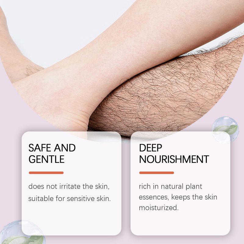 Crema depilatoria delicata per il corpo - Delicata e non irritante, lascia la pelle liscia, delicata ed elastica, crema depilatoria_voghion.com