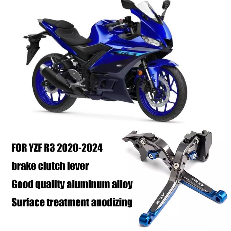 YZF R3 YZFR3 YZF-R3 Új motorkerékpár alkatrészek CNC 6 sebességes állítható behúzható összecsukható fékkuplungkar_voghion.com