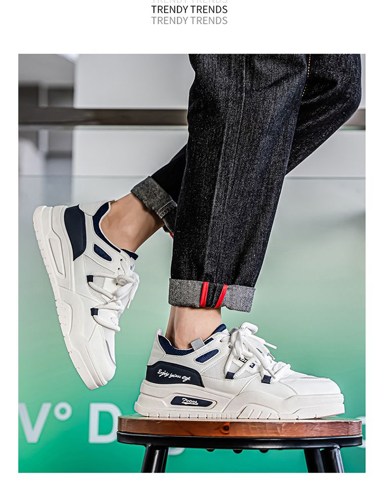 Scarpe da ginnastica estive da uomo, nuove, traspiranti, versatili, basse, sportive, casual, da papà, alla moda, bianche_voghion.com