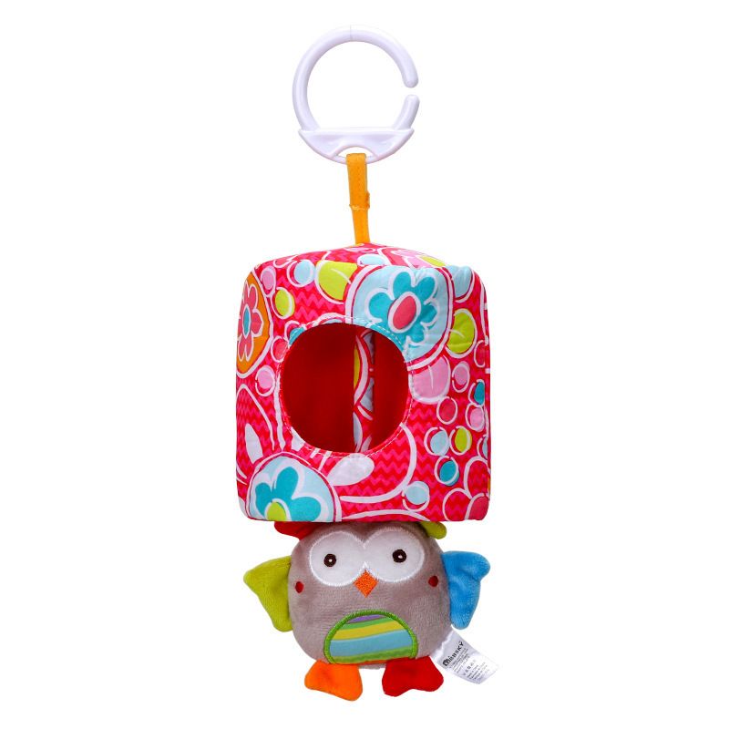 Lindo animal de dibujos animados Peek-a-boo Pull Shock Colgante Muñeca Bebé Juguete de Peluche Coche Muñeca Colgante Cama Colgante_voghion.com