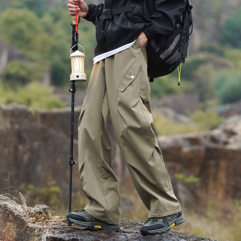 001 Outdoor Softshell-Hose für Damen und Herren, wind- und wasserdicht, ideal zum Wandern im Frühling und Herbst, lockere Passform, lange Hose zum Trekking_voghion.com