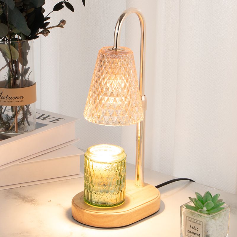 Diffusore di cera per aromaterapia in stile nordico di lusso per lampada da tavolo per camera da letto, dormitorio, luce ambientale senza fiamma_voghion.com