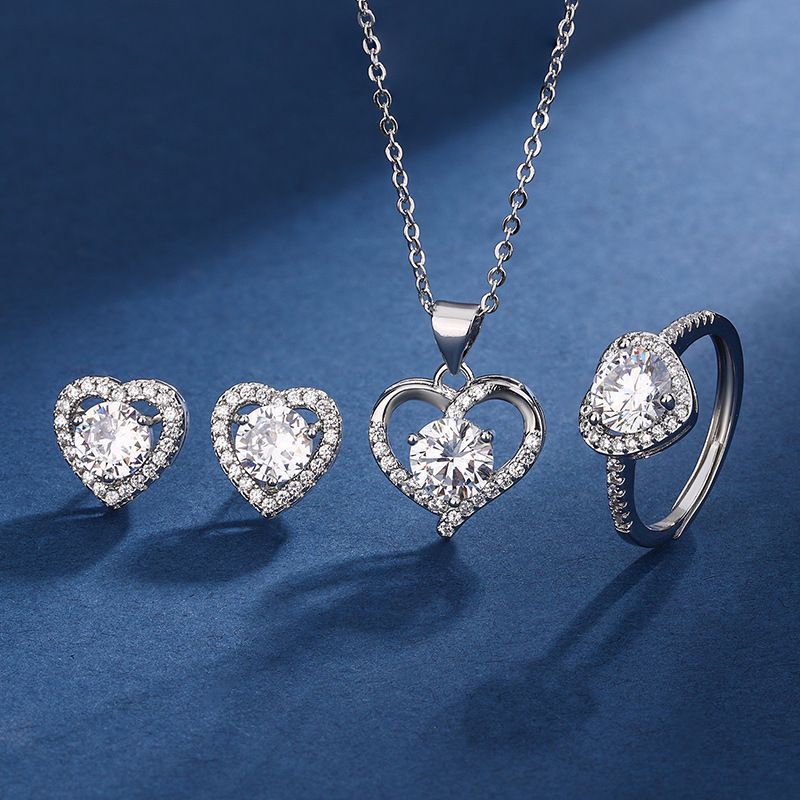 Kwai Online Live Broadcast Liebe Design Silber Halskette Imitieren D Farbe Moissanite Weibliche Anhänger_voghion.com