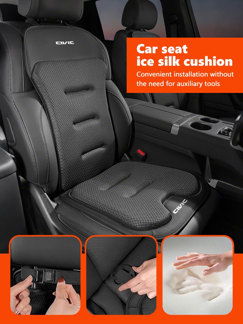 Honda Typer Civic 4d 10. Nesil 2018 2019 2017 için Buz İpekli Araba Koltuğu Kılıfı Sırtlık Minderi Arka Koltuk Koruyucu Mat_voghion.com
