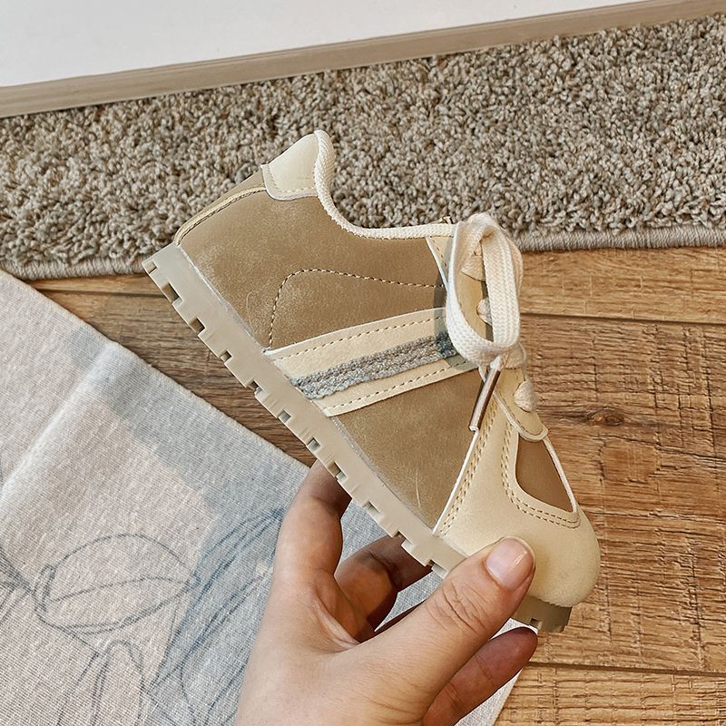 Classiche scarpe da ginnastica con cinturino per bambini, unisex, autunno, morbide, in similpelle, scarpe sportive per ragazzi e ragazze, design del marchio, antiscivolo, da viaggio_voghion.com