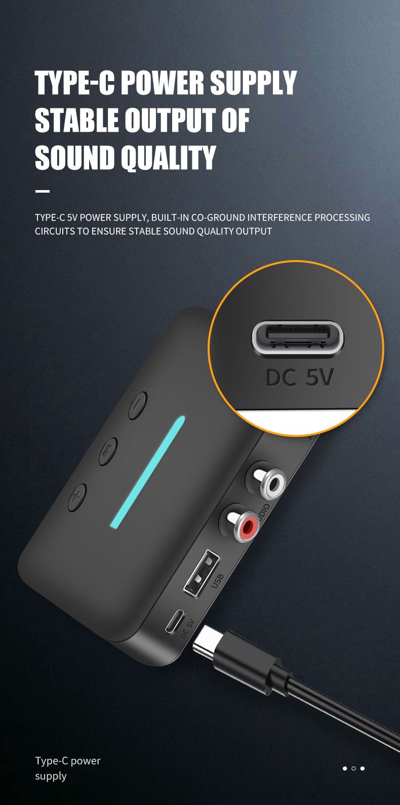 Neuer Bluetooth-Audioempfänger der Version 5.3, U-Disk-Musikwiedergabe, altmodischer Audio-zu-drahtloser Bluetooth-Adapter_voghion.com