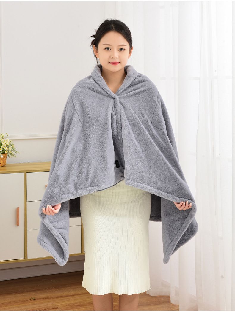 Premium Flannel Electric Heating Blanket With 3 Heat Settings, Fast Warming, Auto Shut-Off – Soft Wool Blend For Back, Neck & Full-Body Comfort_voghion.com