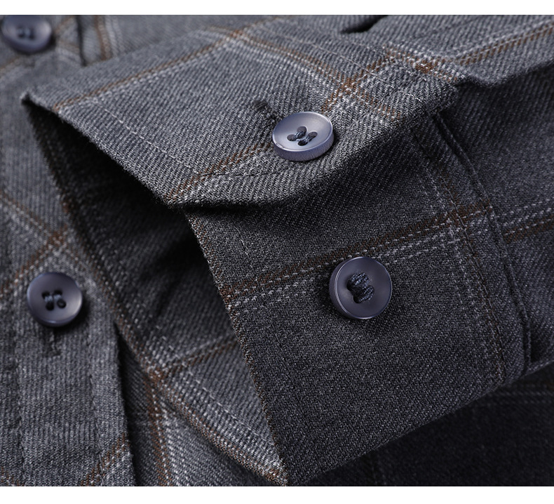 Abbigliamento da uomo Camicia da uomo a maniche lunghe, camicia pratica, comoda e di alta qualità, formale, casual, per giovani, da lavoro_voghion.com