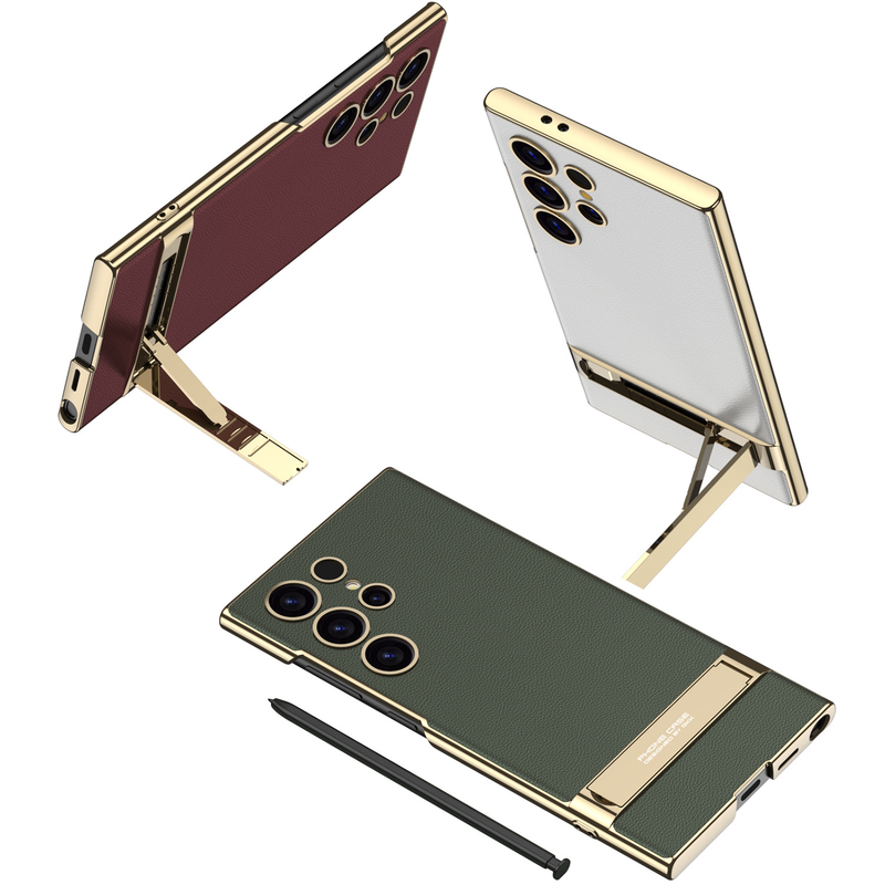 GKK geschikt voor Samsung telefoon Triumph stand S24 Ultra creatieve beschermende gegalvaniseerde hoes_voghion.com