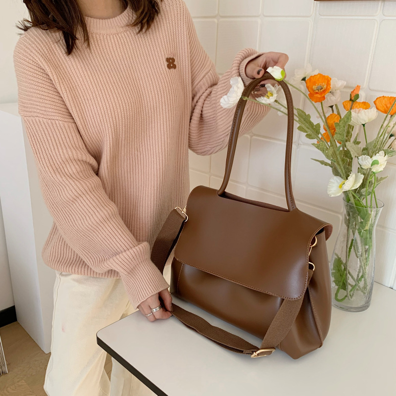 Neue trendige Herbst/Winter-Mode im europäischen und amerikanischen Stil, High-End-Ein-Schulter-Tragetasche, vielseitige Retro-Umhängetasche_voghion.com