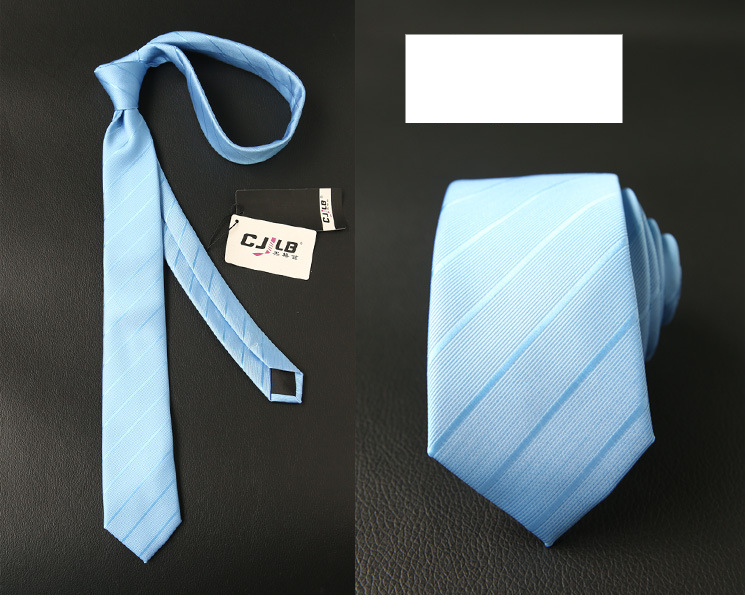 Unisex Men's and women's tie narrow polyester silk business British tie 6CM_voghion.com