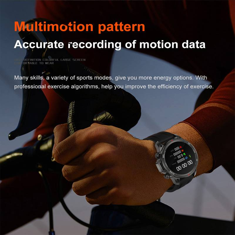 2024 neue GPS Track Smart Uhr Mit Taschenlampe Militär Uhr Bluetooth Anruf Männer Uhr NFC Kompass Sport Uhr Frau Für xiaomi_voghion.com