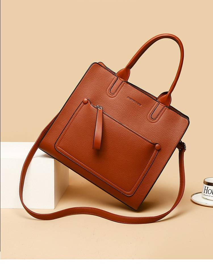 Stilvolles, vielseitiges Mutter-Tochter-Taschenset – Geräumige Retro-Umhängetasche und Schultertasche für Damen, modische Tragetasche aus PU-Leder mit Kameratasche_voghion.com