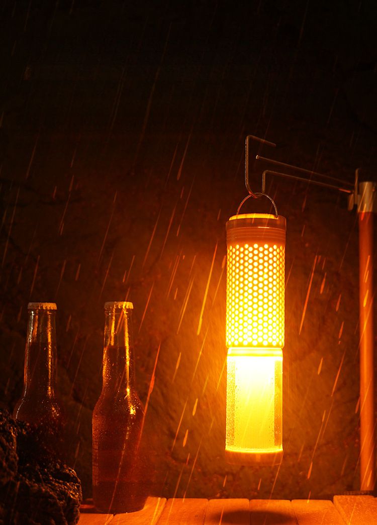 Illuminazione per esterni, campeggio, ricaricabile, telescopica, luce LED magnetica, portatile, a due colori, per tenda, atmosfera_voghion.com