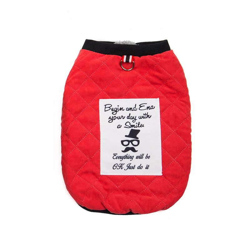 Lemmiklooma buldogi võitlussaali Shami koer sügis ja talv 19 härjavõitluse ruuduline kahe jalaga puuvillane riietus_voghion.com