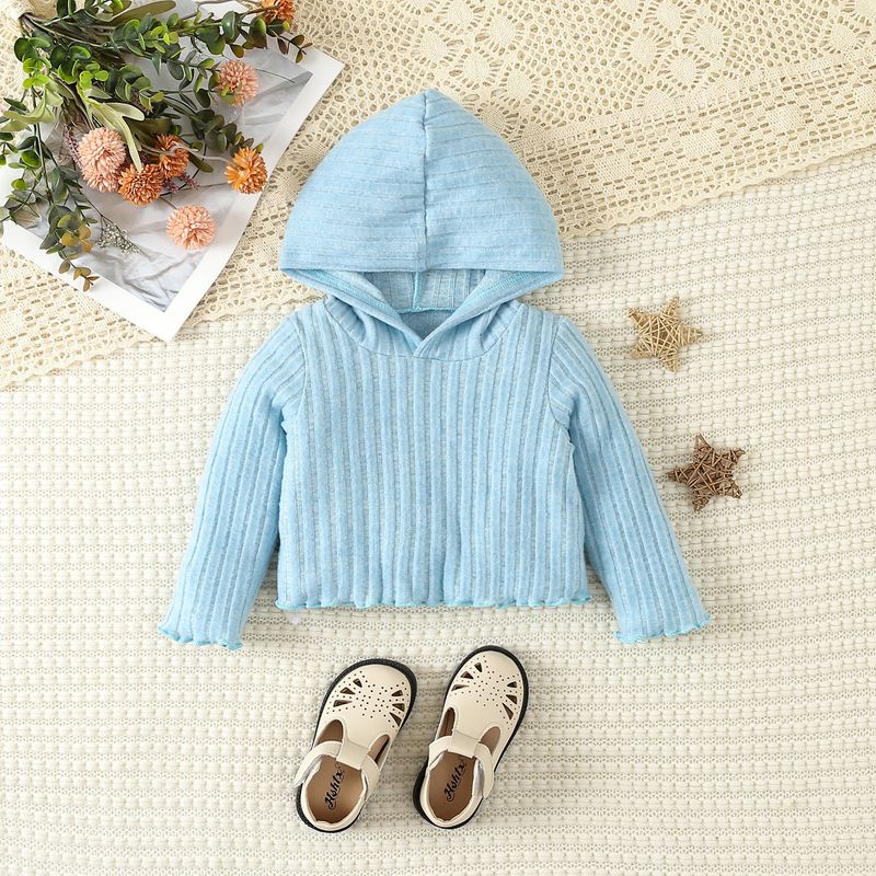 2024 Abbigliamento per bambini, stile carino, tinta unita, felpa con cappuccio, pantaloni a zampa d'elefante_voghion.com
