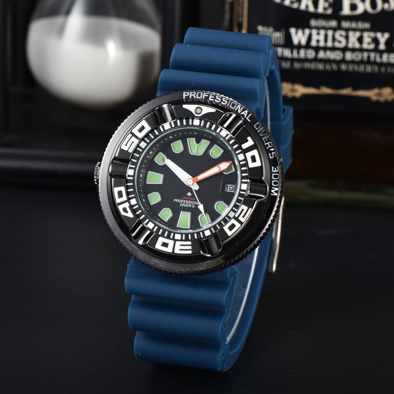 Orologio con fibbia ad ago in silicone e acciaio inossidabile al quarzo da uomo d'affari del 2023 nuovo_voghion.com