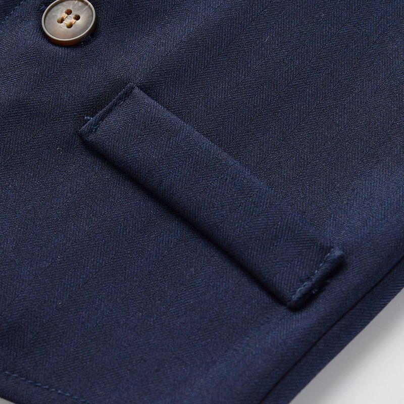 Boys' Dress Suit Children's Baby Gentleman Waistcoat Shirt Trousers British Style Four-piece Banquet Dress_voghion.com
