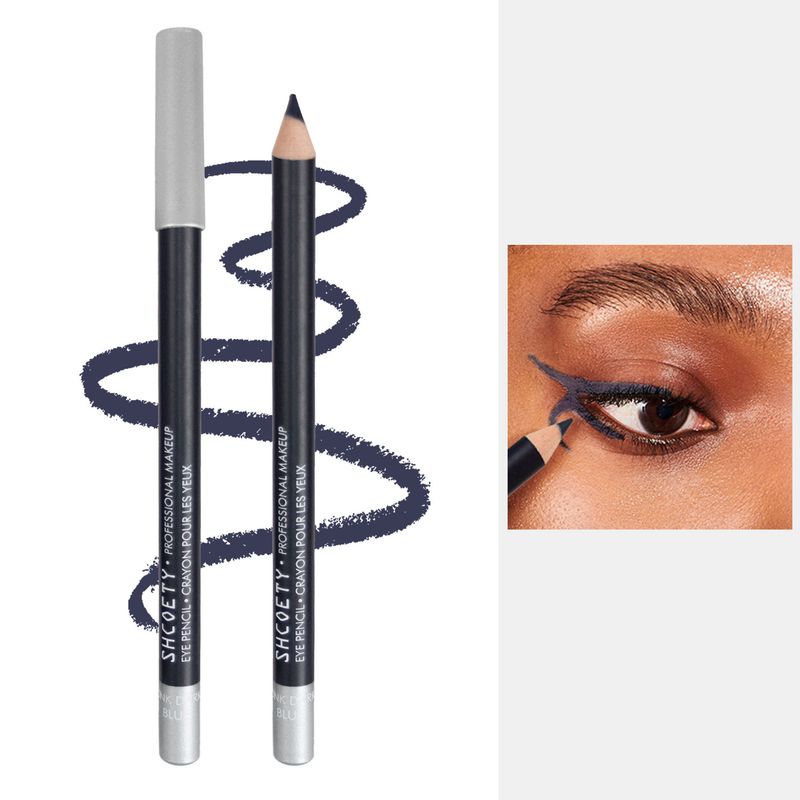 SHCOETY Eyeliner und Augenbrauenstift aus Holz, Make-up-Stift mit doppeltem Verwendungszweck, wasserfest, wischfest, langlebig, verschmiert nicht_voghion.com