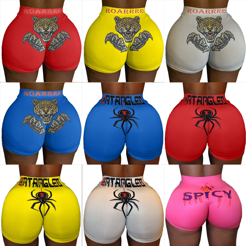 Mode personliga tryckta trendiga shorts_voghion.com