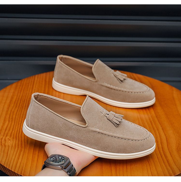 2025 New Casual Loafers For Men British Style Slip-On Moccasins Breathable Comfortable Versatile Soft Sole_voghion.com