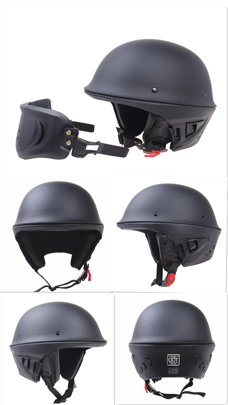 Casco de motocicleta Casco de motocicleta con mandíbula desmontable_voghion.com