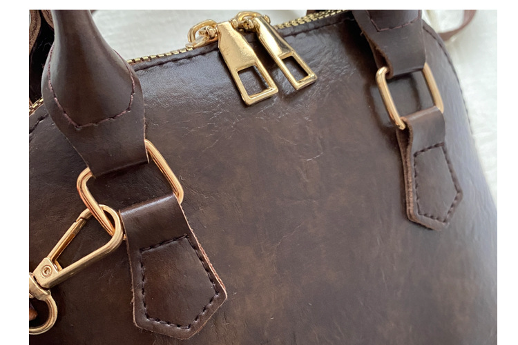 Doctor Bag Popular Simple Winter Retro Casual New Style Fashion Western Style Texture One Shoulder Crossbody Shell Women's Bag_voghion.com