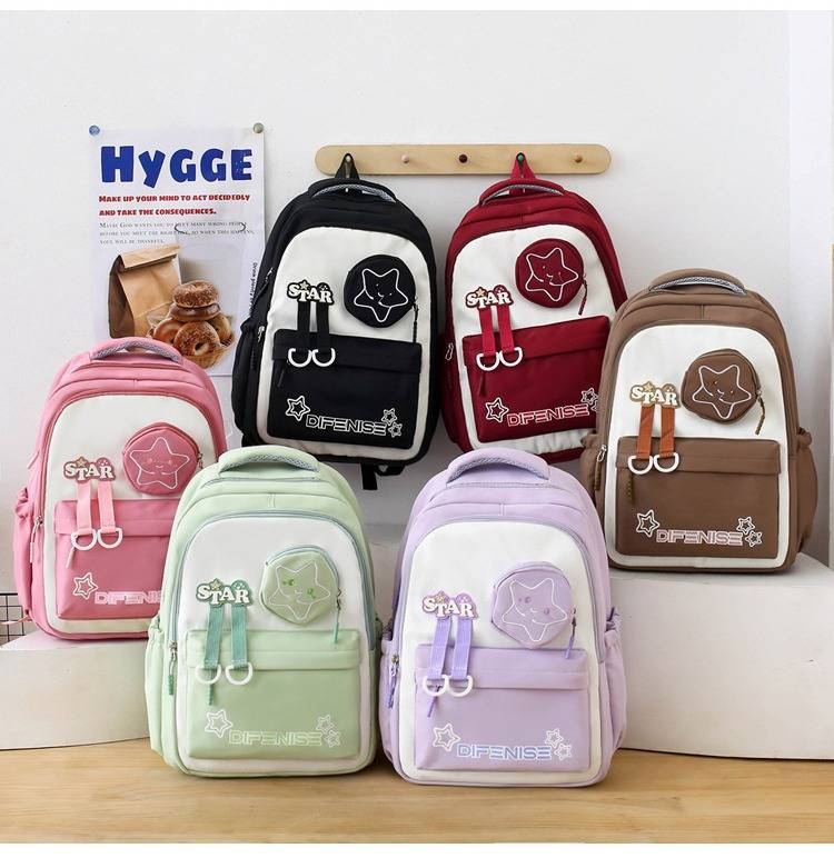 Mochilas para niños de primaria y secundaria, modernas y modernas, lonchera térmica de gran capacidad, juego de cuatro piezas, mochila informal._voghion.com