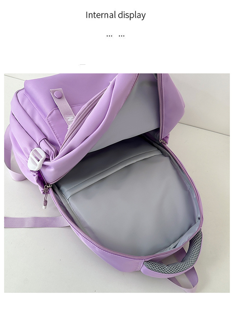 New Style Backpack Fashionable Trend Junior High School Student Backpack Casual Backpack Large Capacity Versatile Backpack_voghion.com