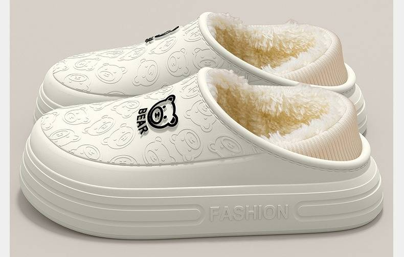 Women's Waterproof Non-Slip Cotton Slippers For Medical/Surgical Use - Indoor Winter Warm House Shoes With Soft Lining_voghion.com