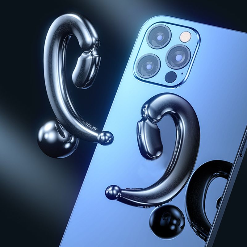 M520 Bone Conduction Earphone Adjustable Clear Sound Quality Ear Hook Wireless Bluetooth-compatible 5.2 Stereo Headphone_voghion.com