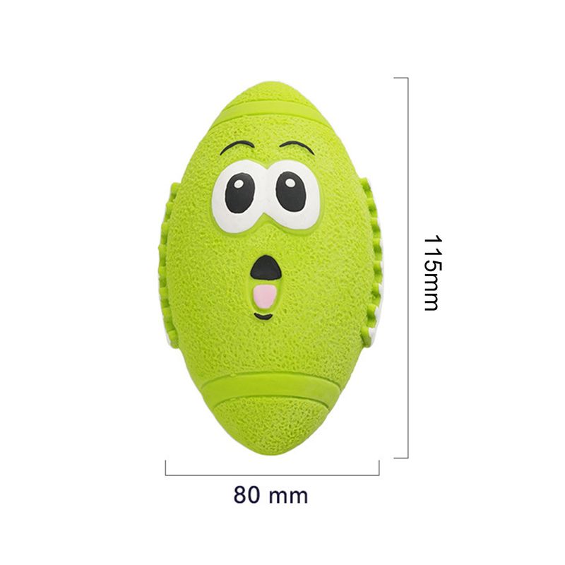 Guangying Perro Juguete Chirriante Dispositivo de Sonido Incorporado Cara Suave y Divertida Juguete para Masticar Perros Aliviar el aburrimiento Látex Interactivo Juego de búsqueda Pelota para Perros al Aire Libre_voghion.com